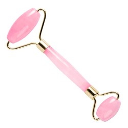Массажер гуаша двойной Z312-1 розовый кварц (14,5 см)